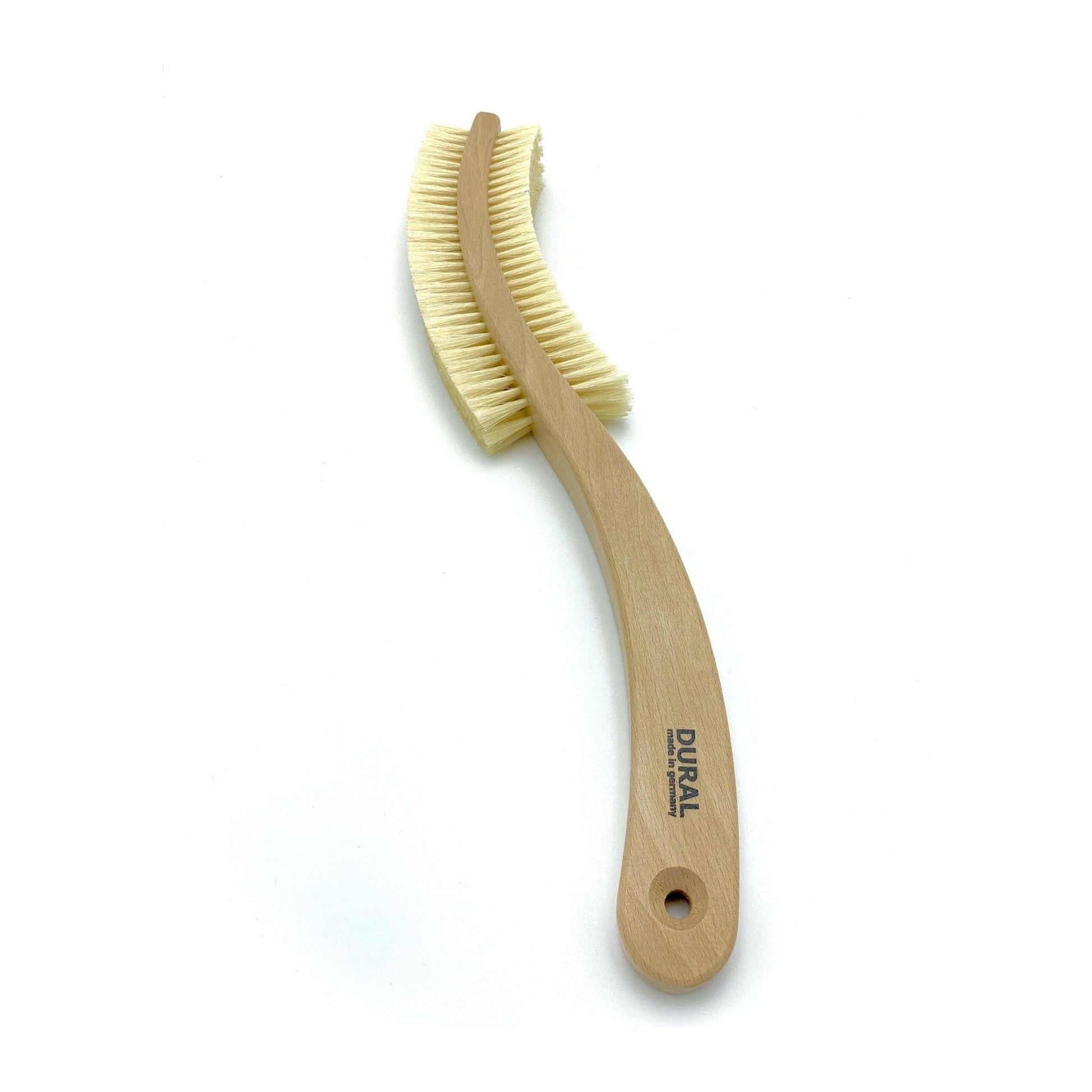 Dural Allo bath brush by Pasteur Pharmacy with natural bristles and lacquered beech wood handle for dry massage.
