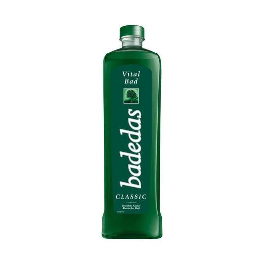 Pasteur Pharmacy Badedas Classic Vital Bath Foam in 16.9 oz bottle, showing the foam and packaging on a white background.