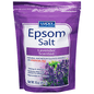 Lavender scented Lucky Super Soft Epsom Salt for bath relaxation, 16 oz, by Pasteur Pharmacy.