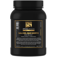 Officina Artigiana Dead Sea Salt bath salts in a 1kg package, made in Italy, by Pasteur Pharmacy.