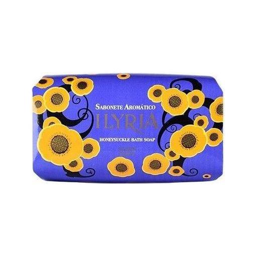Claus Porto Illyria Honeysuckle Bath Soap by Pasteur Pharmacy, 5.3 oz, with floral honeysuckle scent and elegant packaging.