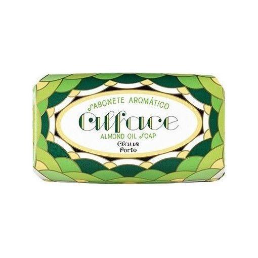 Claus Porto Aromatico Almond Oil Soap, 5.3 oz bath soap with creamy texture and almond scent, natural skincare product.