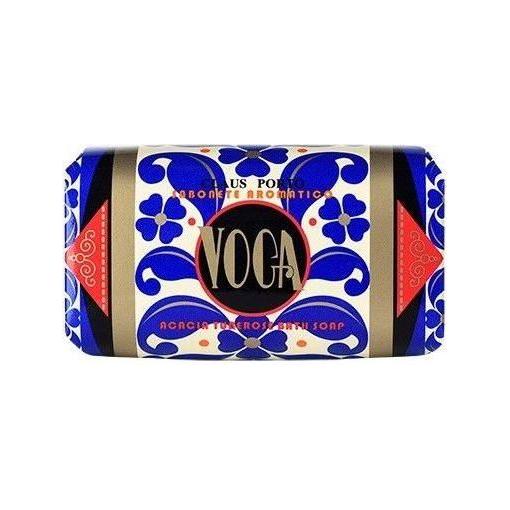 Claus Porto Voga Acacia Tuberose Bath Soap 5.3 oz with floral scent, creamy texture, and elegant packaging.