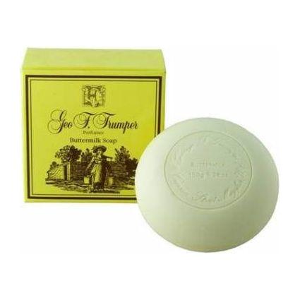 Geo. F. Trumper Bath Soap Collection featuring 150g of natural lime-scented bath soap with elegant packaging.