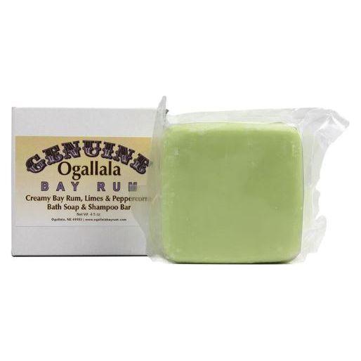 Ogallala Bay Rum, Limes & Peppercorns creamy soap and shampoo bar by Pasteur Pharmacy, 4.5 oz bath and hair care product