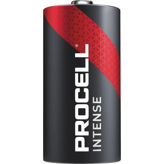 Procell Intense Power alkaline battery from Pasteur Pharmacy, showing the battery's packaging and branding.