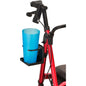 Adjustable Nova Cup Holder for rollators, designed by Pasteur Pharmacy, attached to a rollator frame for easy access.