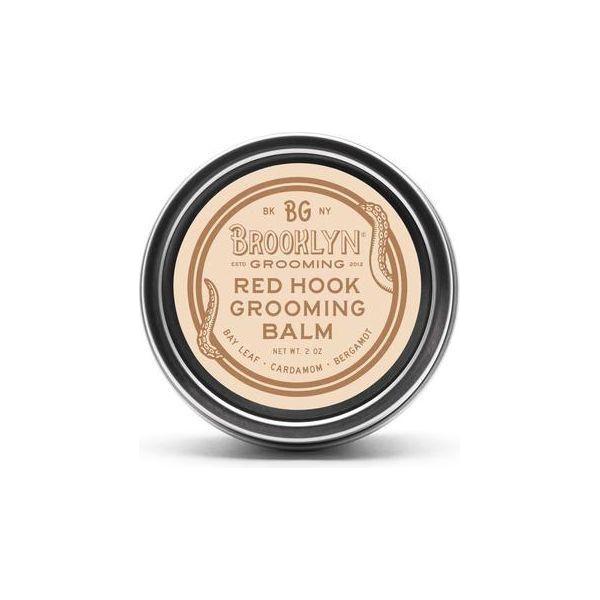 Brooklyn Grooming Red Hook Beard Balm by Pasteur Pharmacy, 2 oz, natural beard grooming product in a jar.