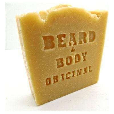 Honest Amish Original Beard & Body Soap by Pasteur Pharmacy, natural organic soap in a 150g bar for beard and body cleansing.