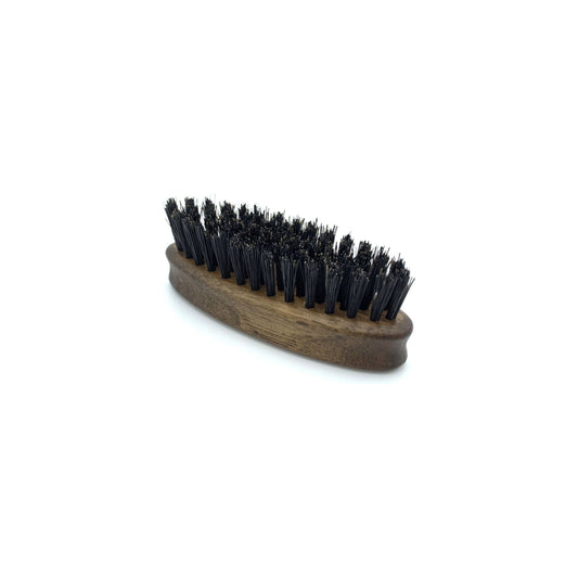 Dural Beard Brush by Pasteur Pharmacy with boar bristles and walnut wood handle for grooming and styling beards.