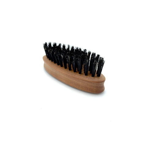 Dural Beard Brush with boar bristles and pear wood handle, natural grooming tool for beard care by Pasteur Pharmacy