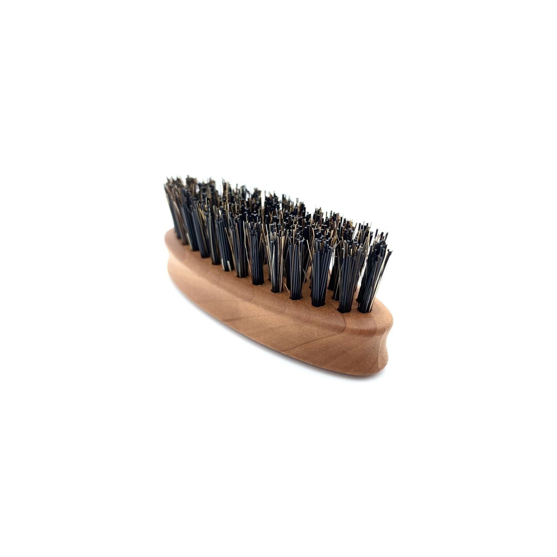 Dural Beard Brush with nylon and horsehair bristles and pear wood handle for grooming beards.