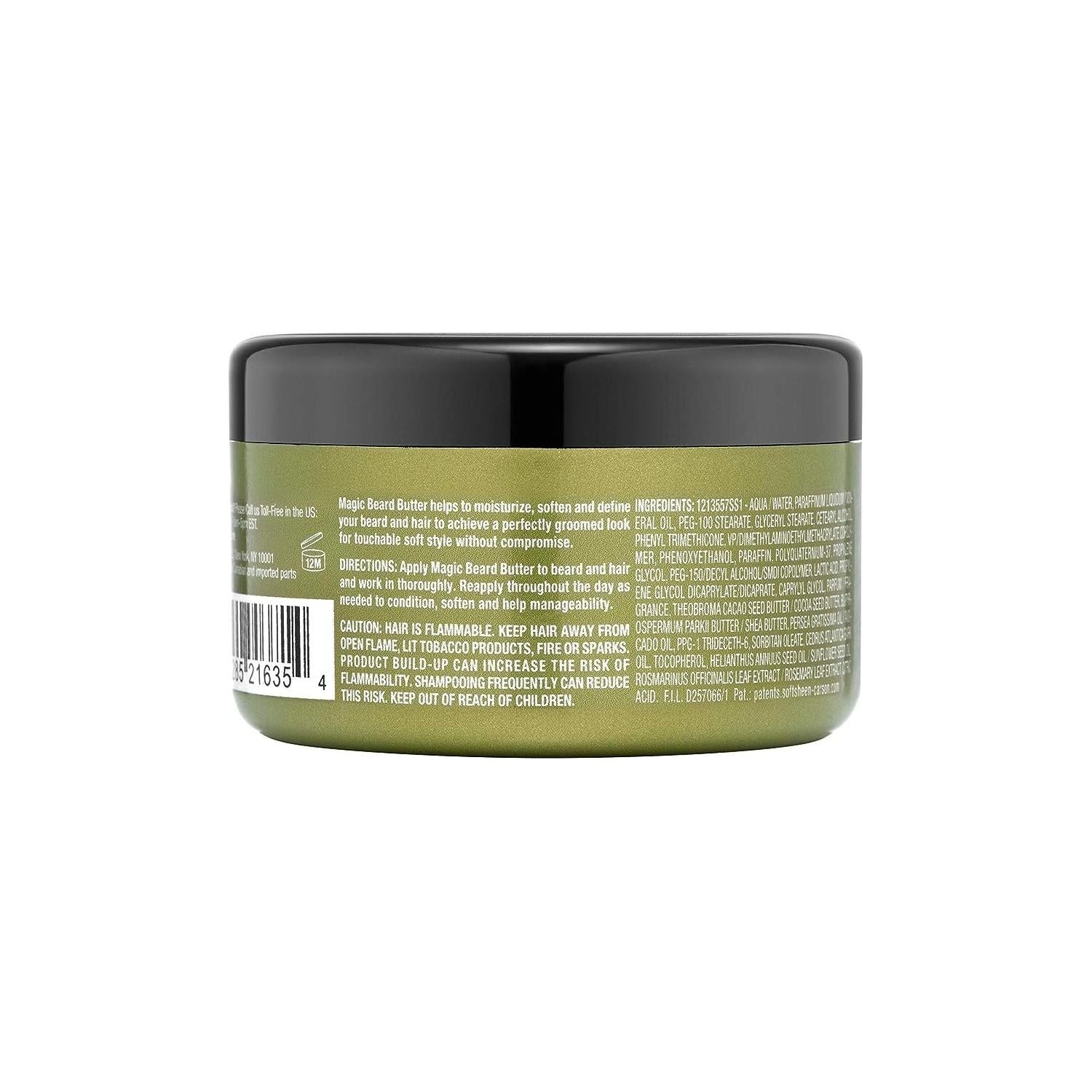 Pasteur Pharmacy Magic Grooming Beard Butter 3.5 oz, creamy product in a jar for beard softening and conditioning.