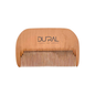 Handmade Dural Pear Wood beard comb by Pasteur Pharmacy with fine teeth for gentle beard grooming.