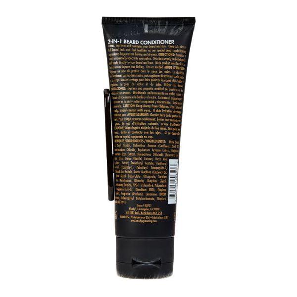 Woody's for Men 2-N-1 Beard Conditioner in 4 fl oz bottle, natural beard care product by Pasteur Pharmacy