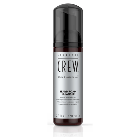 American Crew Beard Foam Cleanser in 2.3 oz bottle, gentle beard cleansing foam from Pasteur Pharmacy.