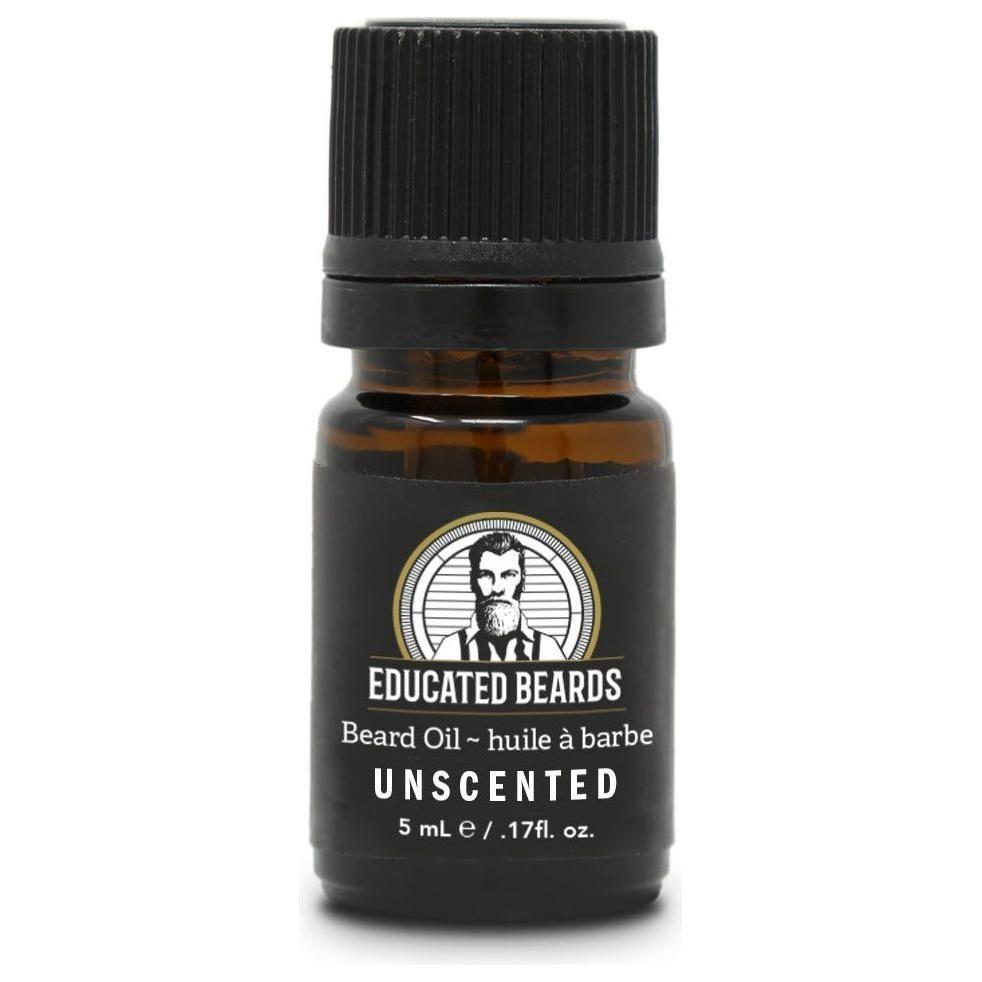 Unscented beard oil in a 5ml bottle by Pasteur Pharmacy, designed to soften and condition beard hair.