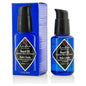 Jack Black beard oil with Kalahari melon oil and Vitamin E in a 1 oz bottle, shown with the product label and packaging