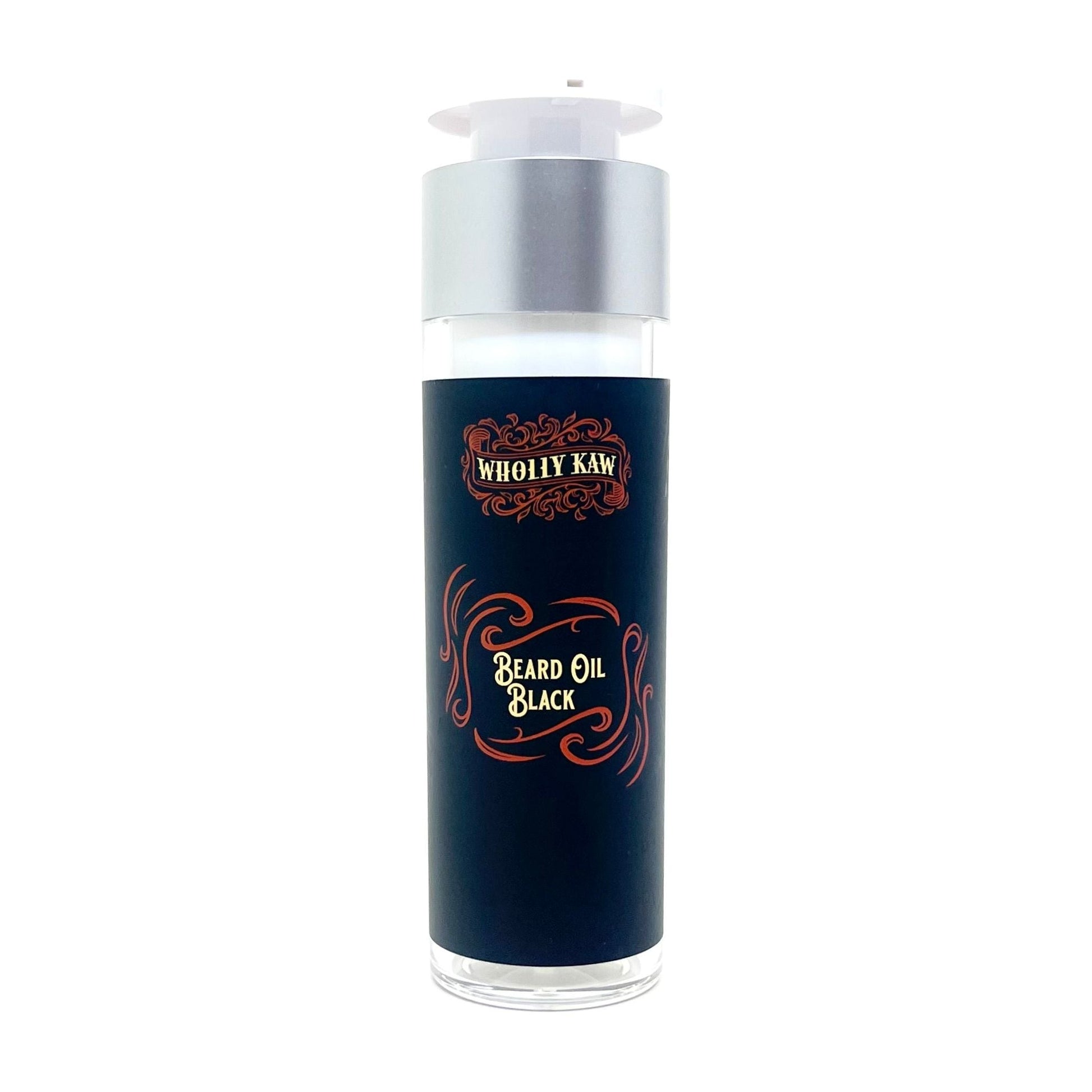 Wholly Kaw Black Beard Oil by Pasteur Pharmacy in a 1.69 fl oz bottle, designed to condition and soften facial hair