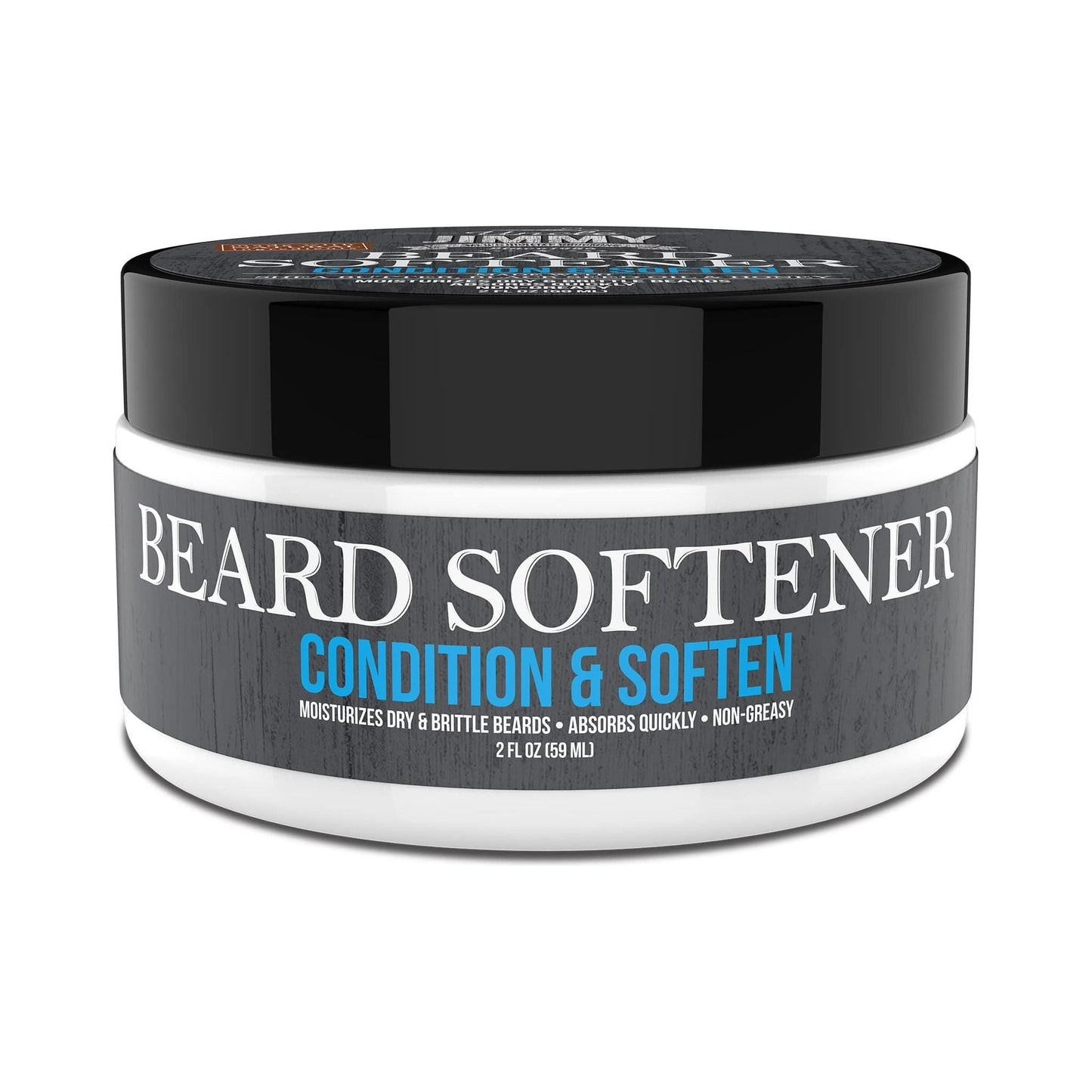 Uncle Jimmy Beard Softener by Pasteur Pharmacy, 2oz bottle with softening beard care formula and label visible.