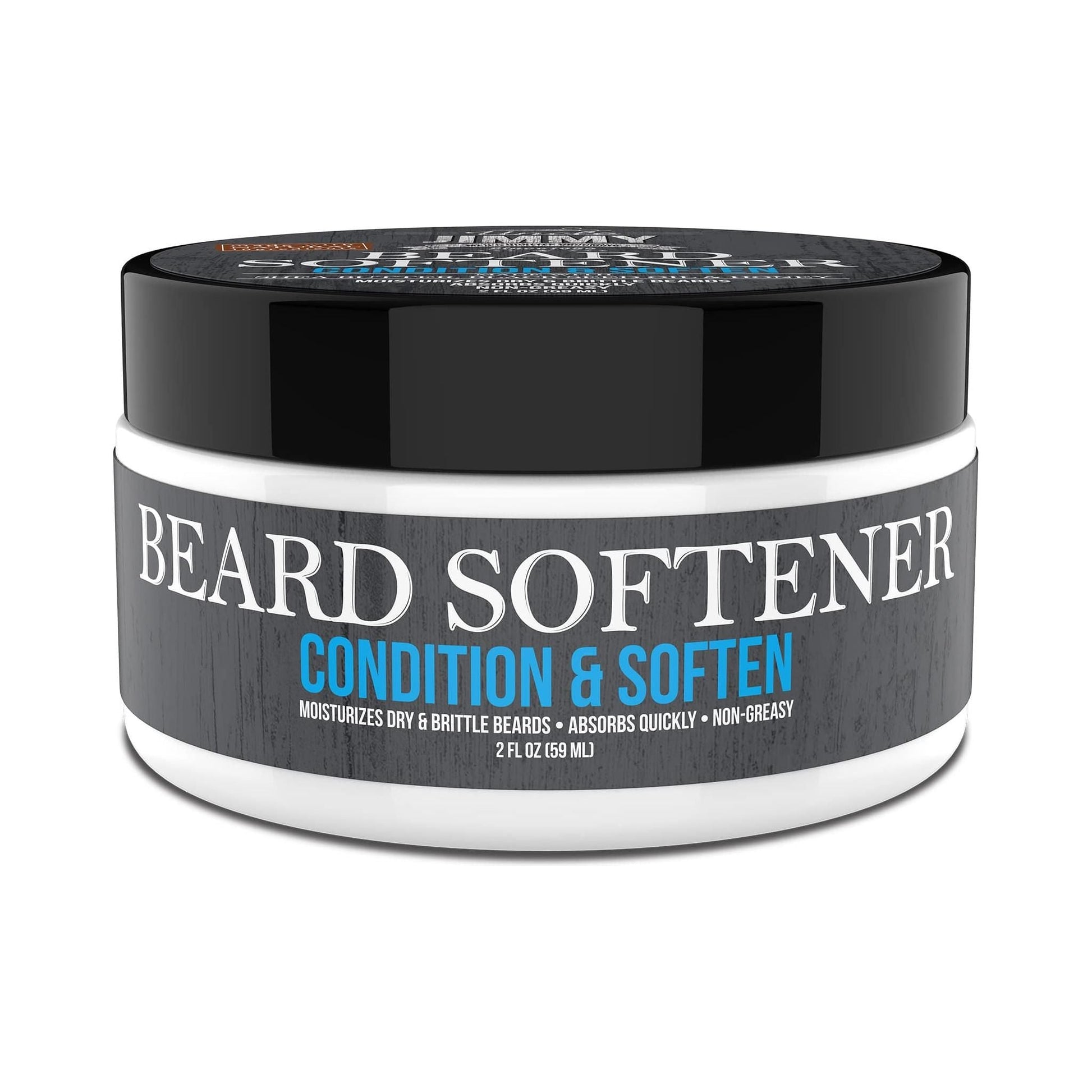 Uncle Jimmy Beard Softener by Pasteur Pharmacy, 2oz bottle with softening beard care formula and label visible.