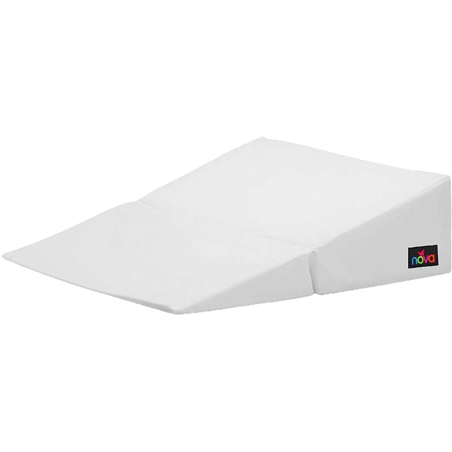 White Nova Folding Bed Wedge, 12-inch height, a supportive bedding accessory from Pasteur Pharmacy.