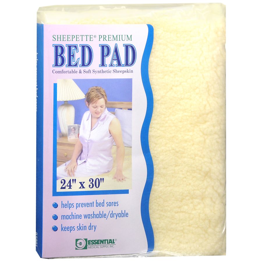 Premium Sheepette medical bed pad by Pasteur Pharmacy, absorbent and soft bedding accessory for medical use.