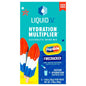 Liquid I.V. Hydration Multiplier electrolyte drink mix in Popsicle Firecracker flavor, shown in a clear glass with vibrant red liquid