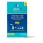 Liquid I.V. Hydration Multiplier electrolyte drink mix powder in Lemon Lime flavor, shown in six individual packets.