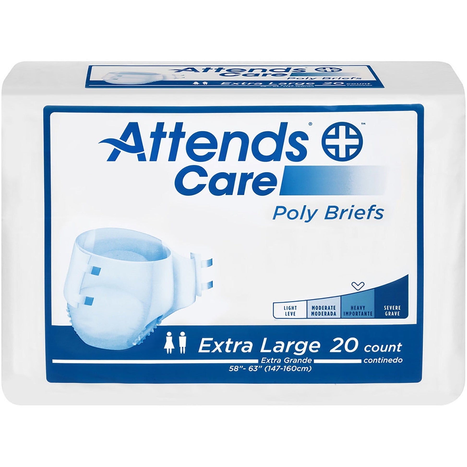 Attends Care Heavy Incontinence Brief in Extra Large size, designed for comfort and protection, by Pasteur Pharmacy.