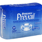 Prevail Breezers adult briefs in large size, pastel-colored bicycle shorts-style briefs for comfortable adult incontinence wear.