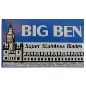 Set of five Big Ben Super Stainless Blades by Pasteur Pharmacy, sharp replacement blades for razors or shavers.