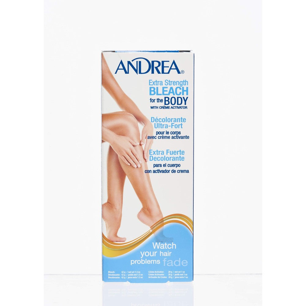 Andrea Creme Bleach Extra Strength for the Body by Pasteur Pharmacy, a gentle cream bleach for skin lightening and body depigmentation.