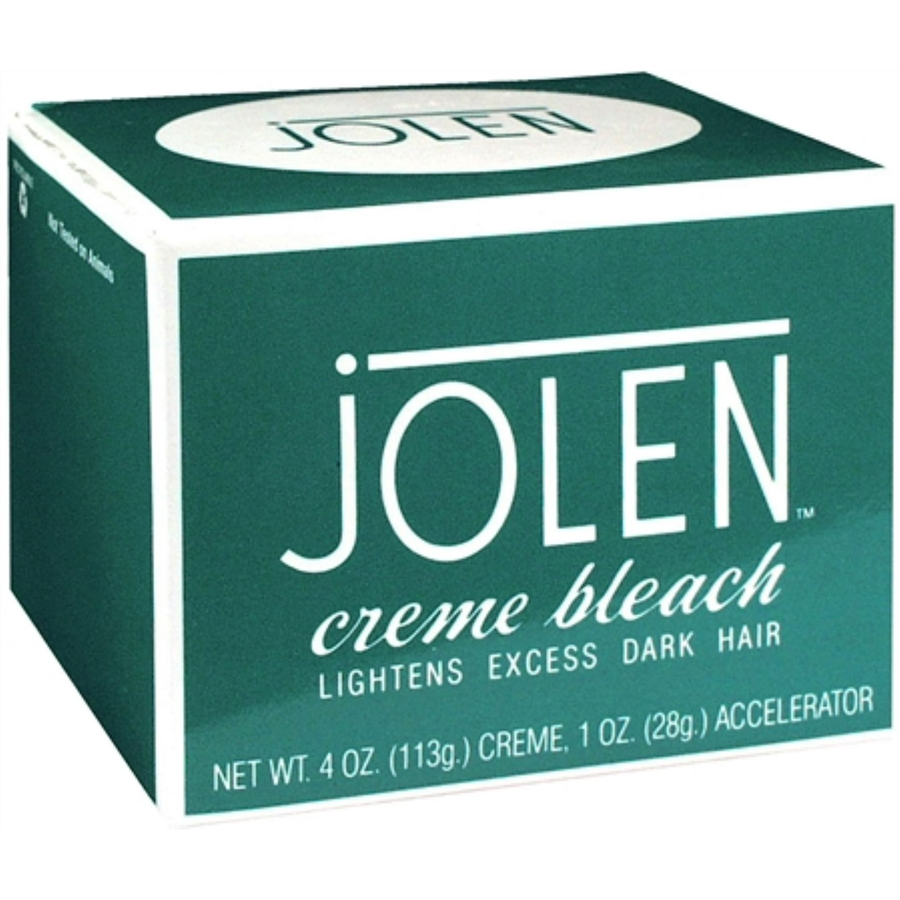 Jolen Creme Bleach kit by Pasteur Pharmacy, 4 oz, lightens dark hair with original formula, shown in the product image.