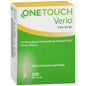 OneTouch Verio blood glucose test strips in a box, designed for accurate diabetes blood sugar monitoring, by Pasteur Pharmacy.