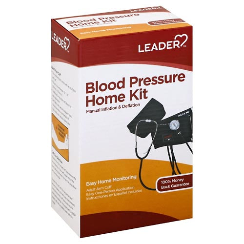 Pasteur Pharmacy Rx 1 Leader blood pressure monitor with manual inflation and deflation, home kit for accurate readings.
