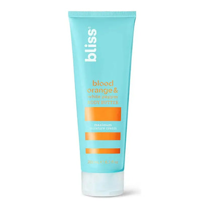 Bliss Blood Orange and White Pepper Body Butter in a 200ml jar, featuring vibrant orange and white pepper ingredients.