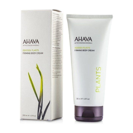 Ahava Dead Sea Plants Firming Body Cream in 6.8 oz jar, moisturizing and nourishing skincare for firm, smooth skin