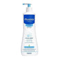 Mustela Hydra Bebe Body Lotion in a 25.36 oz bottle, moisturizing and gentle for baby skin, displayed with the product label.