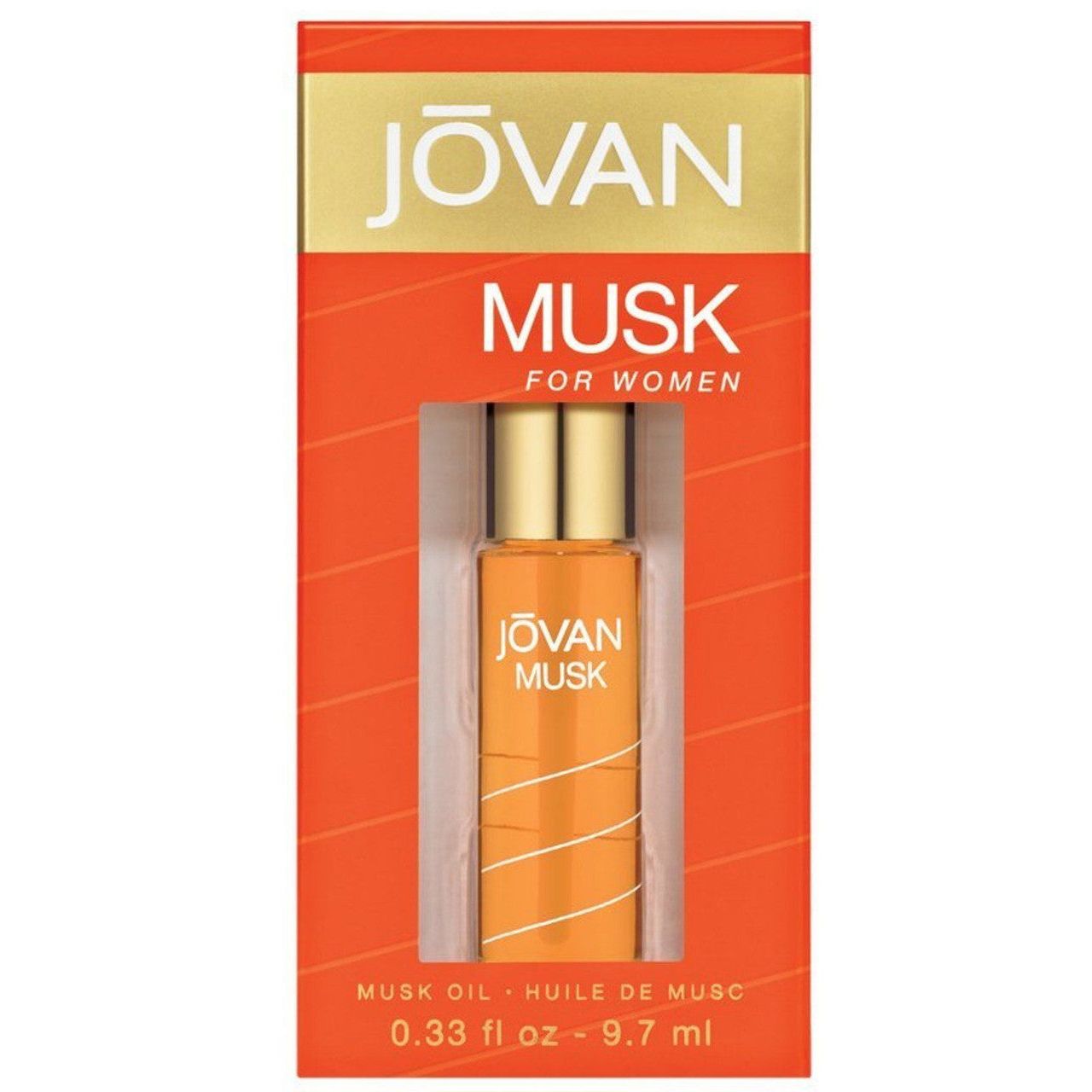 Jovan Musk Oil for Women, 9.7 ml body oil bottle with elegant packaging, natural fragrance for women