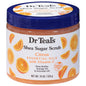 Dr Teal's Citrus Essential Oils Shea Sugar Scrub in 19 oz container, showcasing the textured body scrub with citrus and vitamin C ingredients.
