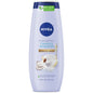 Nivea Coconut & Almond Milk Body Wash in a 20 fl oz bottle, moisturizing and gentle for smooth skin.
