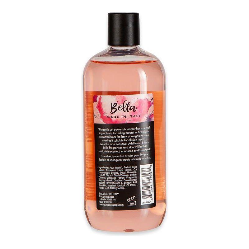 Pasteur Pharmacy Via Mercato Pink Grapefruit, Vervain, and Cassis Body Wash in a 16.9 fl oz bottle with a vibrant label.
