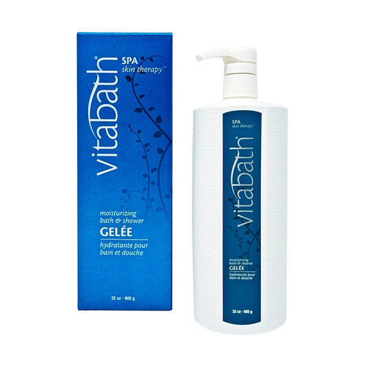Pasteur Pharmacy Vitabath Spa Skin Therapy moisturizing body wash in a 32 oz bottle, nourishing and hydrating dry skin.