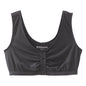 Black Silverts adaptive front closure bra in 2X-Large, designed for comfort and easy wear, with supportive front closure.
