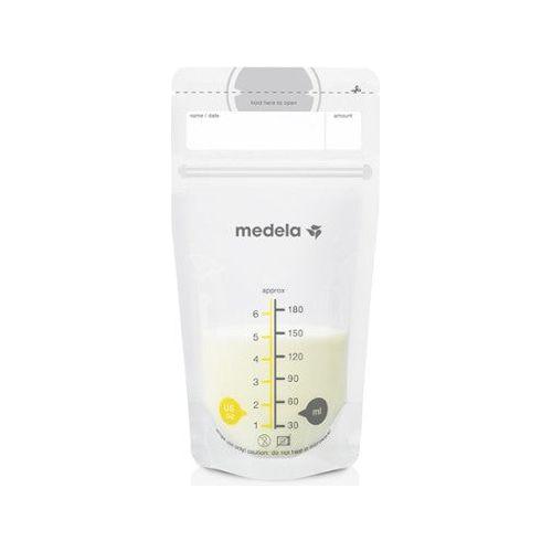 Medela Breast Milk Storage Bags by Pasteur Pharmacy, 6oz capacity, designed for storing breast milk securely.