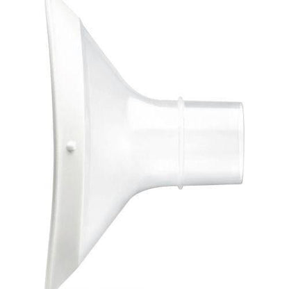 Medela PersonalFit Breastshields in medium size, 24mm, designed for breast pump accessories, with clear tubing and flange visible.