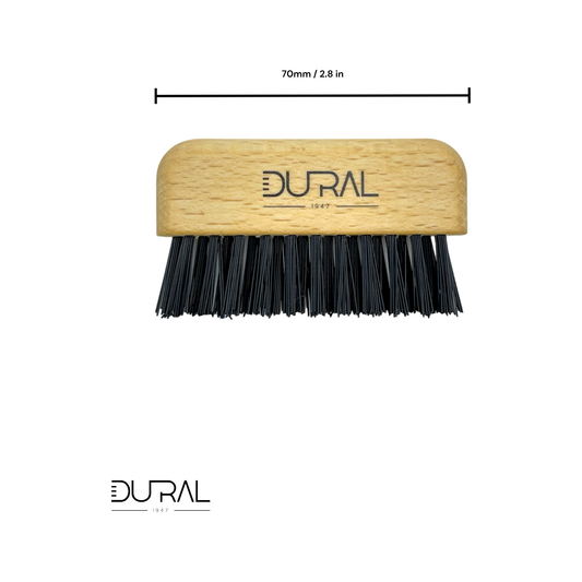 Dural beech wood brush and comb cleaner with nylon bristles, designed for cleaning hairbrushes and combs, by Pasteur Pharmacy