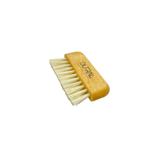 Dural beech wood brush and comb cleaner with pure light natural bristles, designed for cleaning brushes and combs effectively.