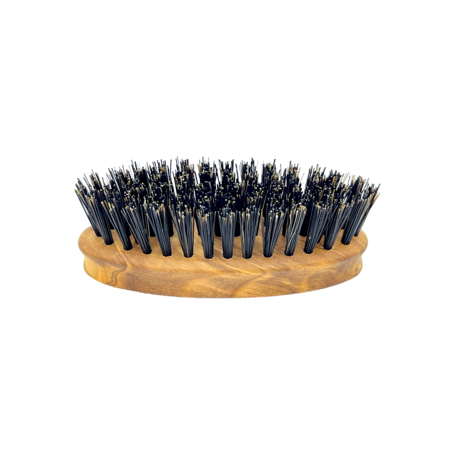 Olive wood bear-shaped brush with boar bristles, ideal for grooming and haircare, by Pasteur Pharmacy.
